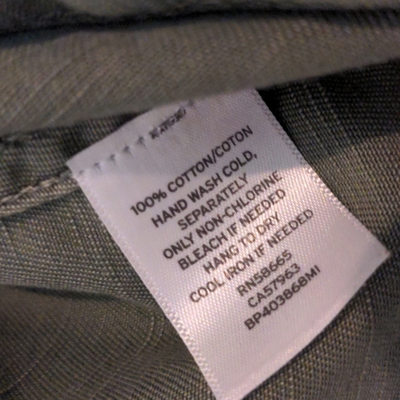 Like New! BP khaki 100% cotton army green jacket - Picture 4 of 11